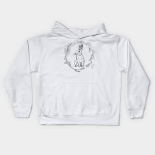 Cute Floral Bunny Kids Hoodie